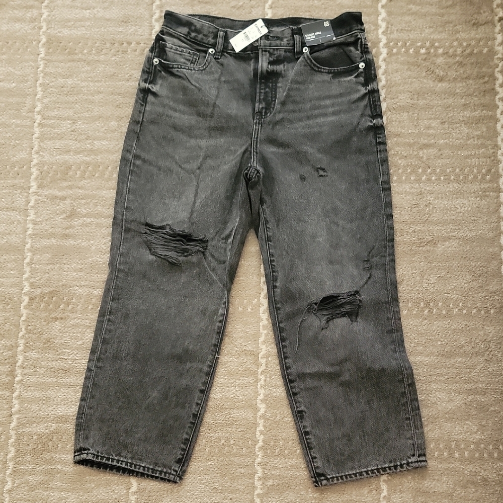 Express Distressed Black Denim Jeans